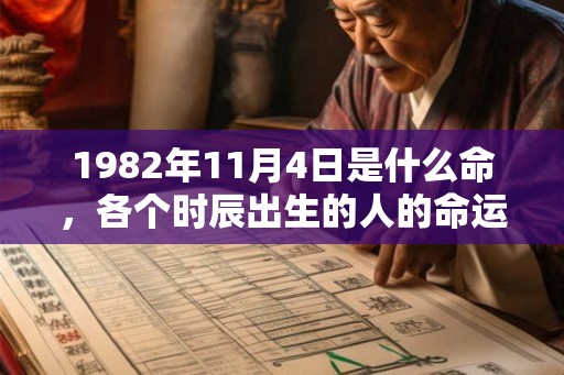 1982年11月4日是什么命,各个时辰出生的人的命运 1982年11月4日是什么命,各个时辰出生的人的命运