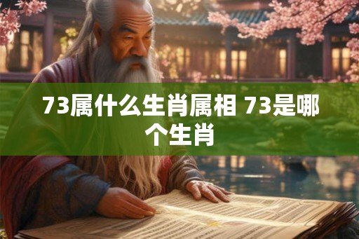 73属什么生肖属相 73是哪个生肖