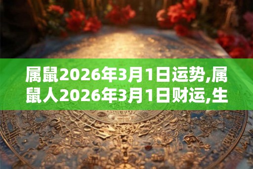 属鼠2026年3月1日运势,属鼠人2026年3月1日财运,生肖鼠2026年3月1日运势