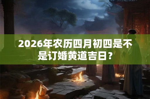 2026年农历四月初四是不是订婚黄道吉日? 2026年农历四月初四是不是订婚黄道吉日?