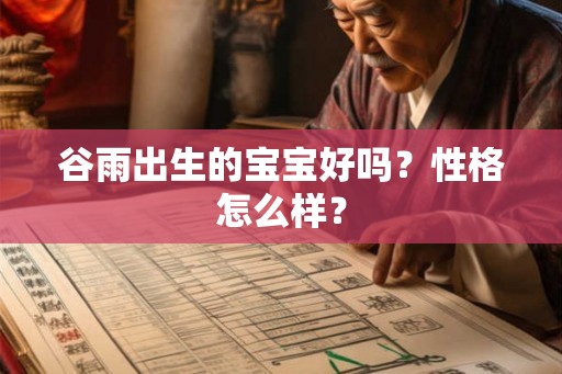 谷雨出生的宝宝好吗？性格怎么样？