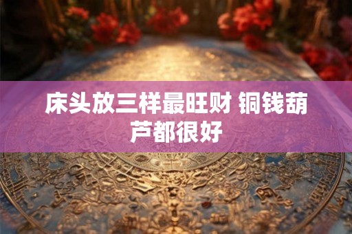 床头放三样最旺财 铜钱葫芦都很好