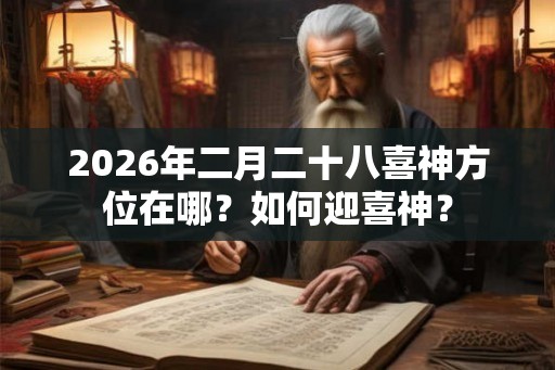 2026年二月二十八喜神方位在哪？如何迎喜神？