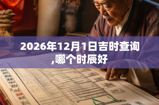 2026年12月1日吉时查询,哪个时辰好