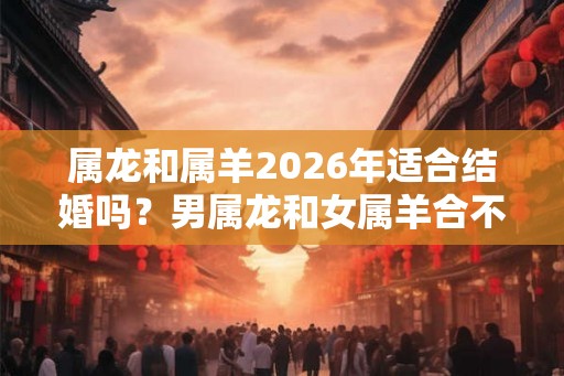 属龙和属羊2026年适合结婚吗?男属龙和女属羊合不合? 属龙和属羊2026年适合结婚吗?男属龙和女属羊合不合?