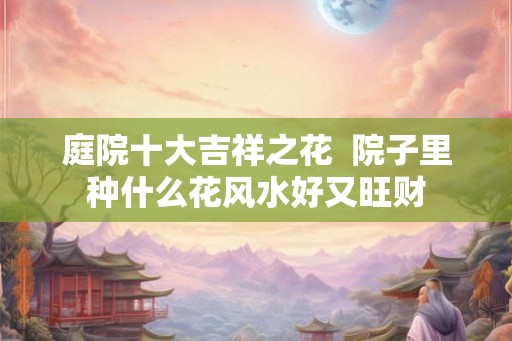 庭院十大吉祥之花  院子里种什么花风水好又旺财
