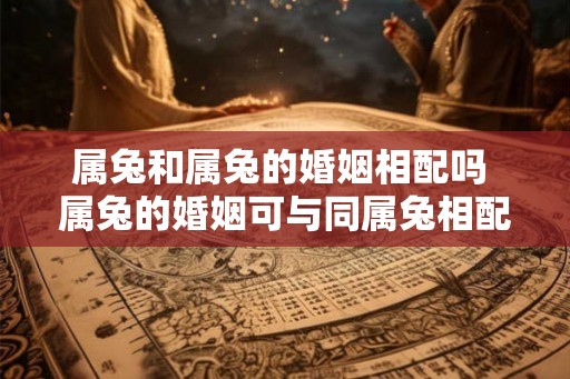 属兔和属兔的婚姻相配吗 属兔的婚姻可与同属兔相配吗 属兔和属兔的婚姻相配吗 属兔的婚姻可与同属兔相配吗