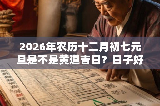 2026年农历十二月初七元旦是不是黄道吉日?日子好不好? 2026年农历十二月初七元旦是不是黄道吉日?日子好不好?