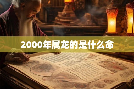 2000年属龙的是什么命