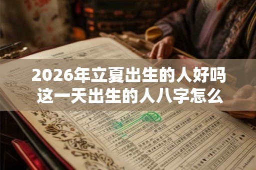 2026年立夏出生的人好吗 这一天出生的人八字怎么样