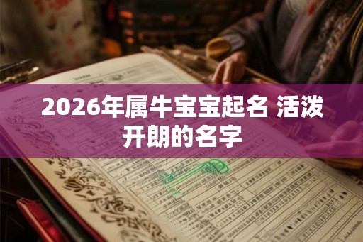 2026年属牛宝宝起名 活泼开朗的名字
