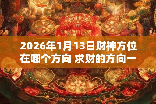 2026年1月13日财神方位在哪个方向 求财的方向一览