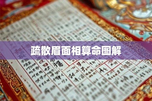 疏散眉面相算命图解 疏散眉面相算命图解