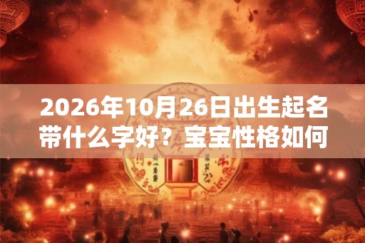 2026年10月26日出生起名带什么字好？宝宝性格如何？