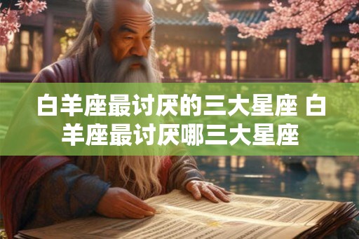 白羊座最讨厌的三大星座 白羊座最讨厌哪三大星座