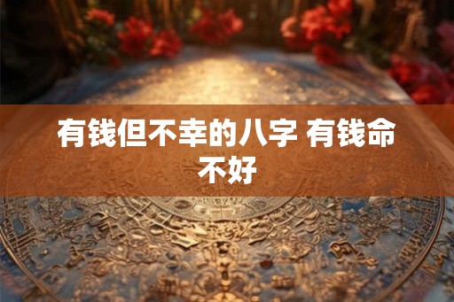 有钱但不幸的八字 有钱命不好