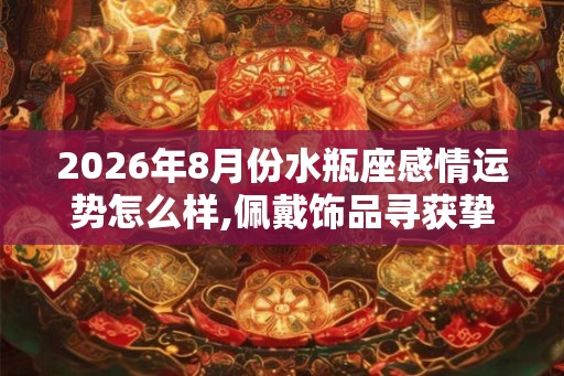 2026年8月份水瓶座感情运势怎么样,佩戴饰品寻获挚爱 2026年8月份水瓶座感情运势怎么样,佩戴饰品寻获挚爱