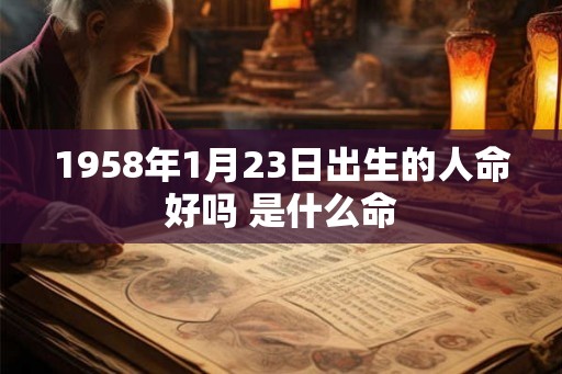 1958年1月23日出生的人命好吗 是什么命