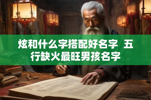 炫和什么字搭配好名字  五行缺火最旺男孩名字