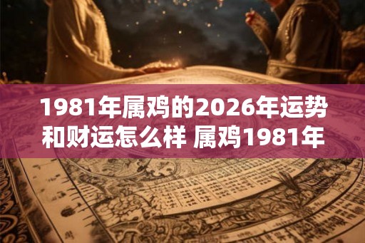 1981年属鸡的2026年运势和财运怎么样 属鸡1981年2026年运势财运如何 1981年属鸡的2026年运势和财运怎么样 属鸡1981年2026年运势财运如何