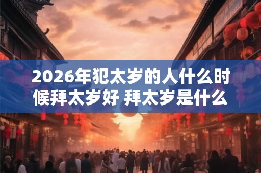 2026年犯太岁的人什么时候拜太岁好 拜太岁是什么 2026年犯太岁的人什么时候拜太岁好 拜太岁是什么