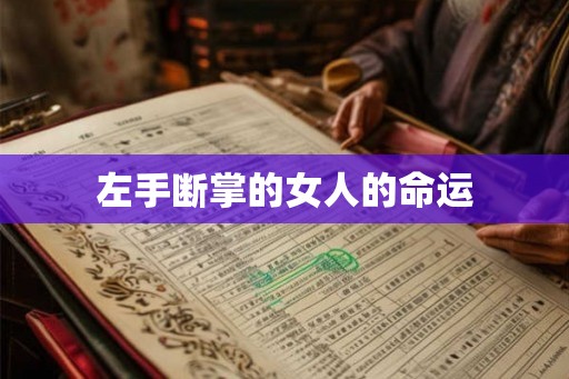 左手断掌的女人的命运