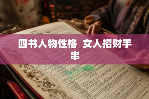 四书人物性格  女人招财手串