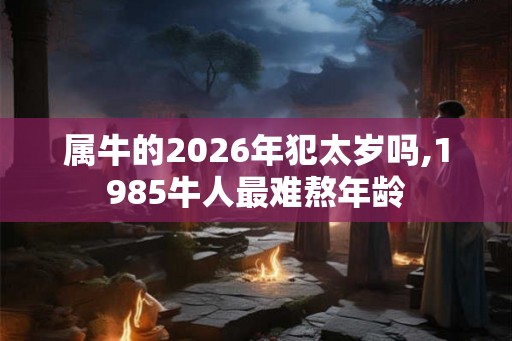属牛的2026年犯太岁吗,1985牛人最难熬年龄