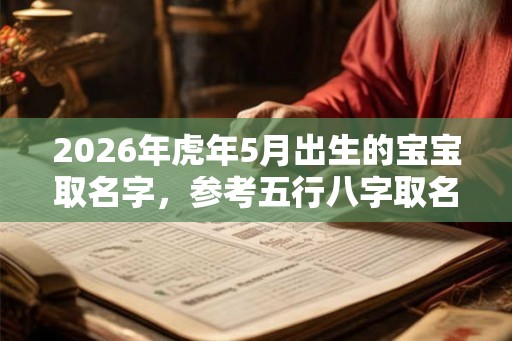 2026年虎年5月出生的宝宝取名字，参考五行八字取名
