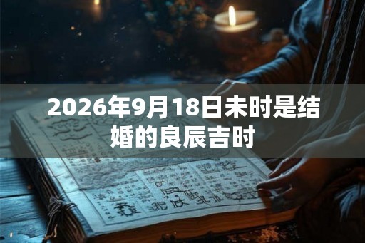 2026年9月18日未时是结婚的良辰吉时