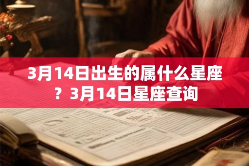3月14日出生的属什么星座？3月14日星座查询