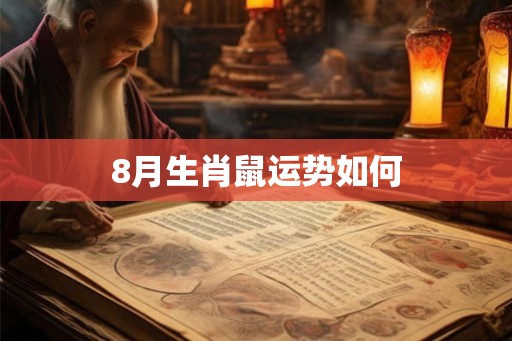 8月生肖鼠运势如何