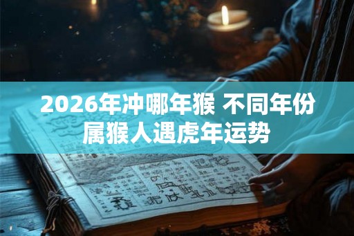 2026年冲哪年猴 不同年份属猴人遇虎年运势