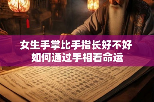 女生手掌比手指长好不好 如何通过手相看命运