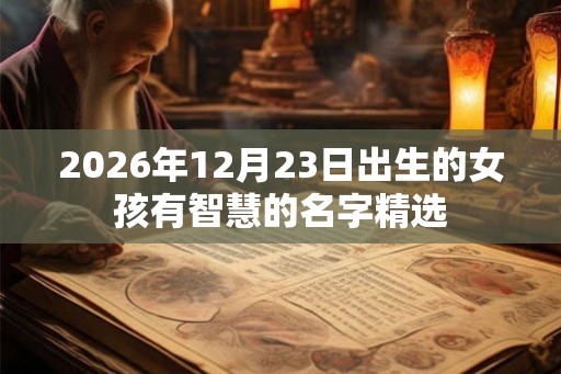 2026年12月23日出生的女孩有智慧的名字精选