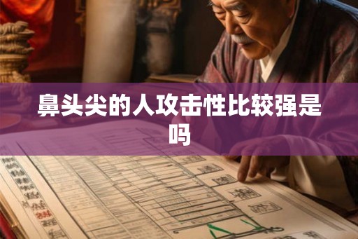 鼻头尖的人攻击性比较强是吗