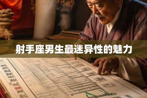 射手座男生最迷异性的魅力