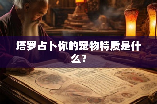 塔罗占卜你的宠物特质是什么？