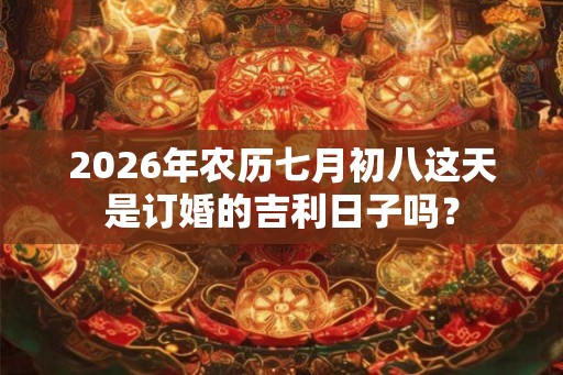 2026年农历七月初八这天是订婚的吉利日子吗？