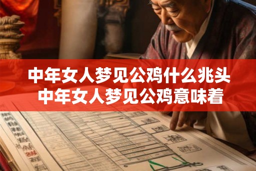 中年女人梦见公鸡什么兆头 中年女人梦见公鸡意味着什么