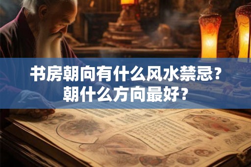 书房朝向有什么风水禁忌?朝什么方向最好? 书房朝向有什么风水禁忌?朝什么方向最好?