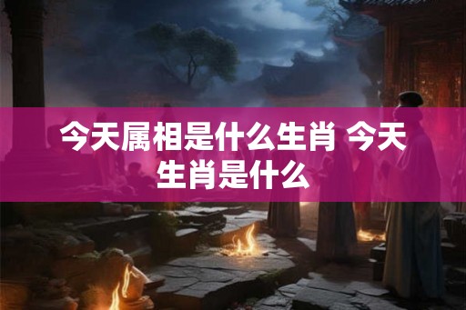 今天属相是什么生肖 今天生肖是什么