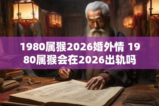 1980属猴2026婚外情 1980属猴会在2026出轨吗