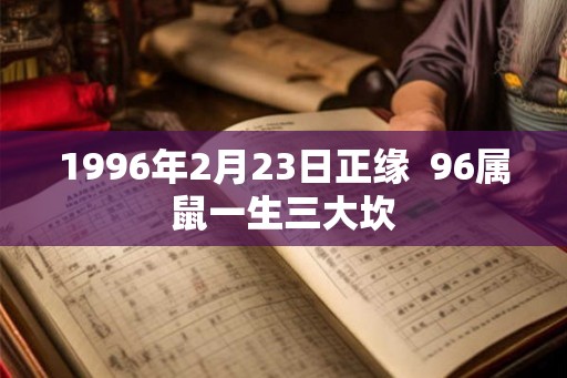 1996年2月23日正缘  96属鼠一生三大坎