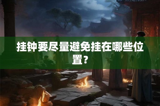 挂钟要尽量避免挂在哪些位置？