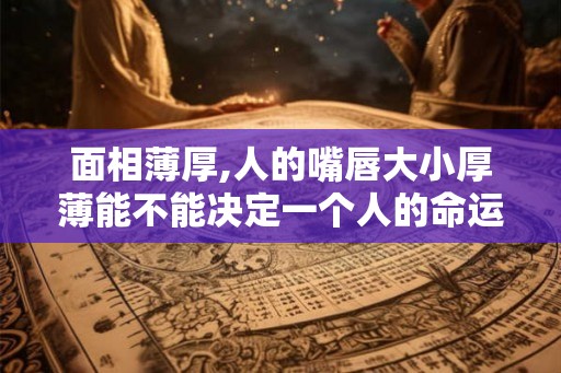 面相薄厚,人的嘴唇大小厚薄能不能决定一个人的命运 ？