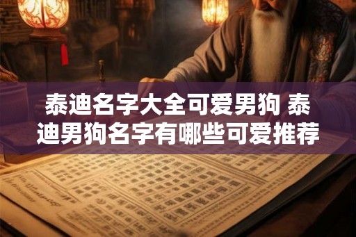 泰迪名字大全可爱男狗 泰迪男狗名字有哪些可爱推荐