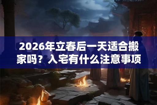 2026年立春后一天适合搬家吗？入宅有什么注意事项？