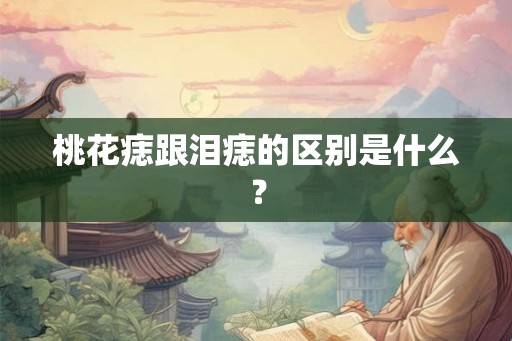 桃花痣跟泪痣的区别是什么？