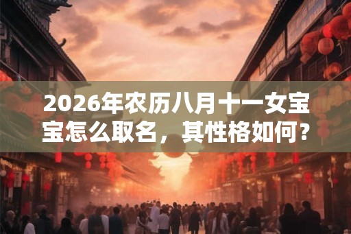 2026年农历八月十一女宝宝怎么取名，其性格如何？